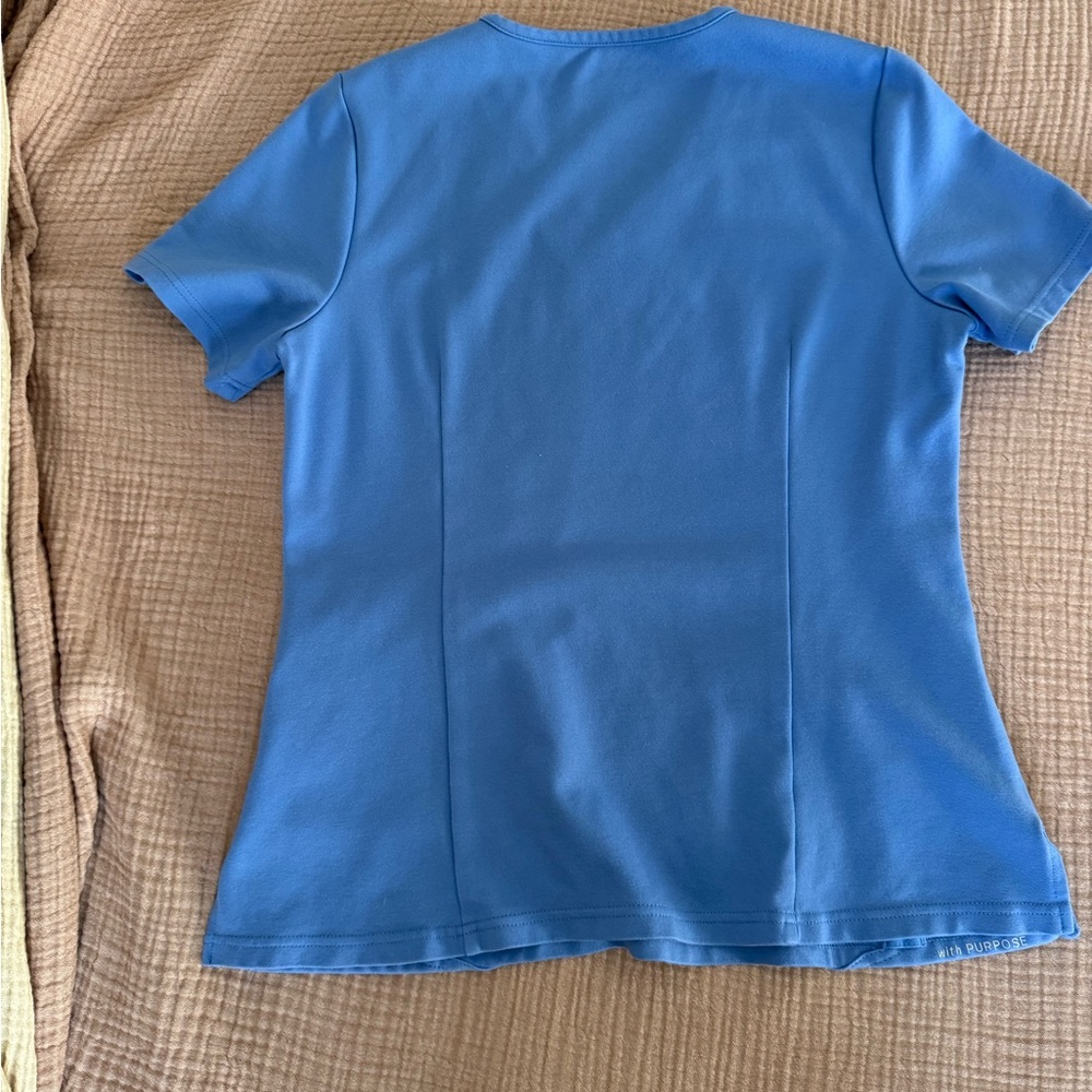 Jaanuu Women's Cobalt Short Sleeve Medical Tee